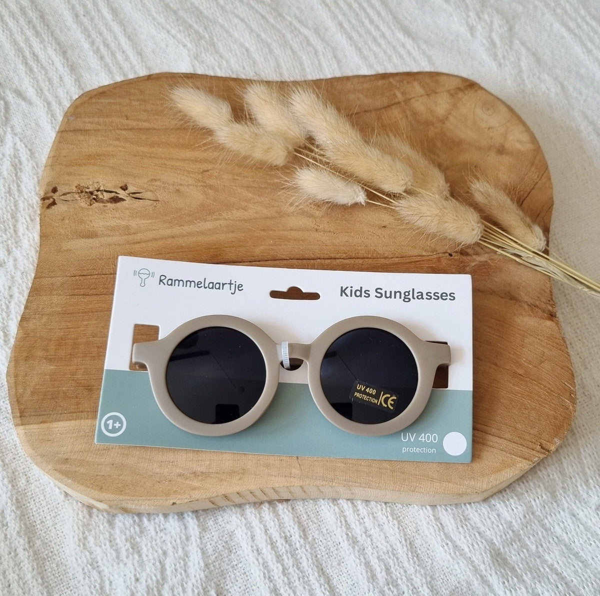 UV400 Round Sunglasses - Taupe