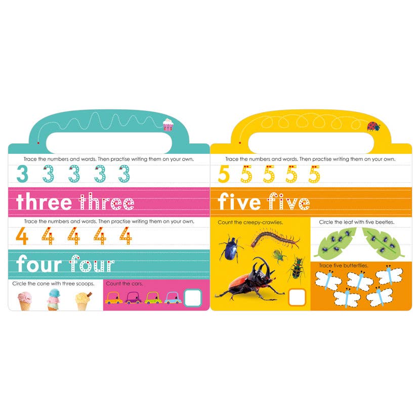 Make Believe Ideas - Mini iQ Write-and-Wipe Counting