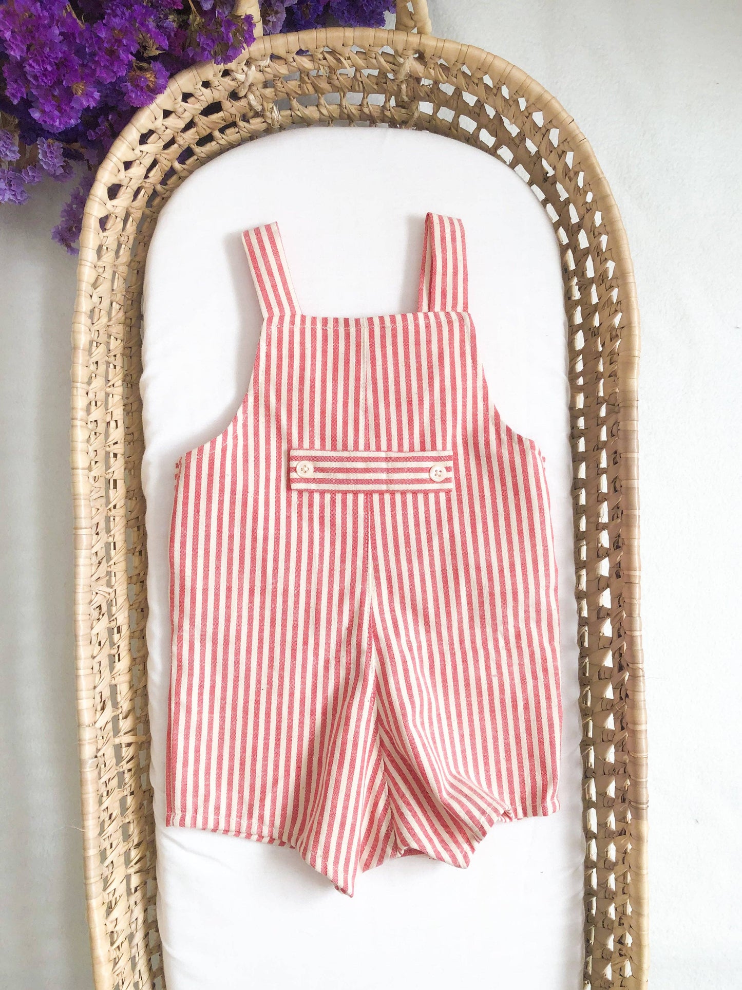 Maria Jasmim - Red Striped Dungaree
