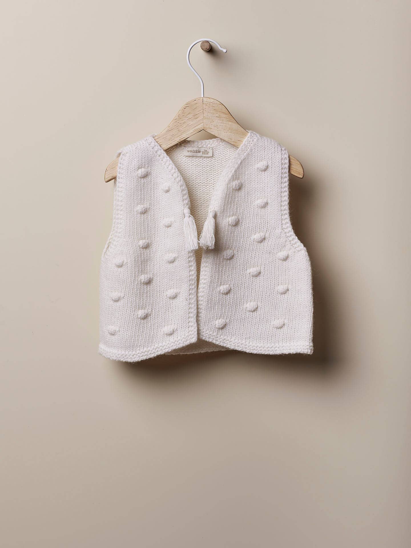 Baby Girl Knitted Vest | Merino Wool