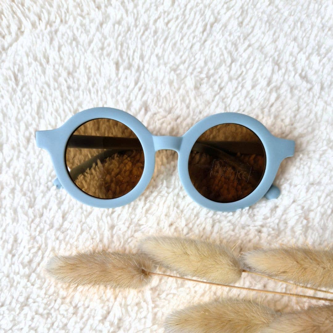 Sunglasses UV400 round - Light blue