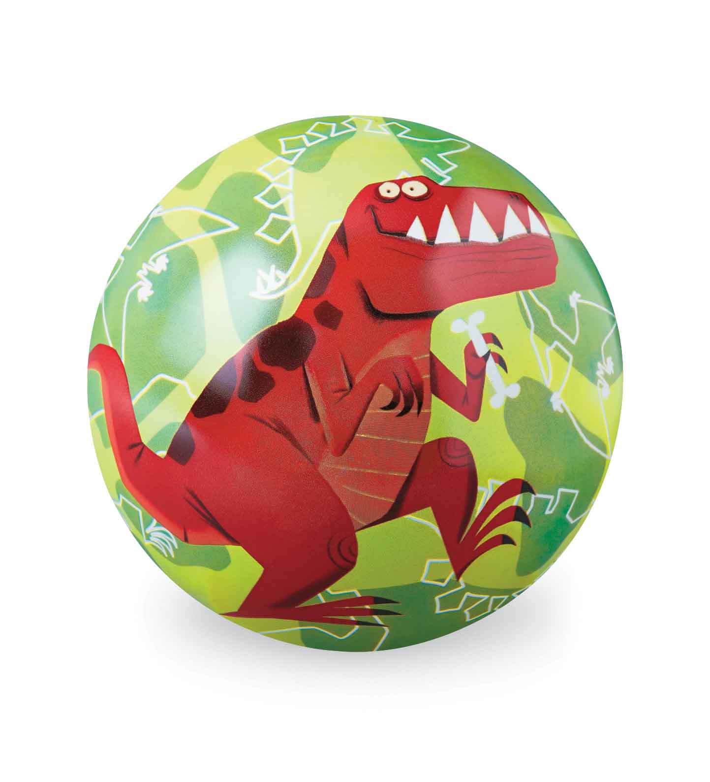 Hippychick - Crocodile Creek 4" Natural Rubber Ball T Rex Dinosaur
