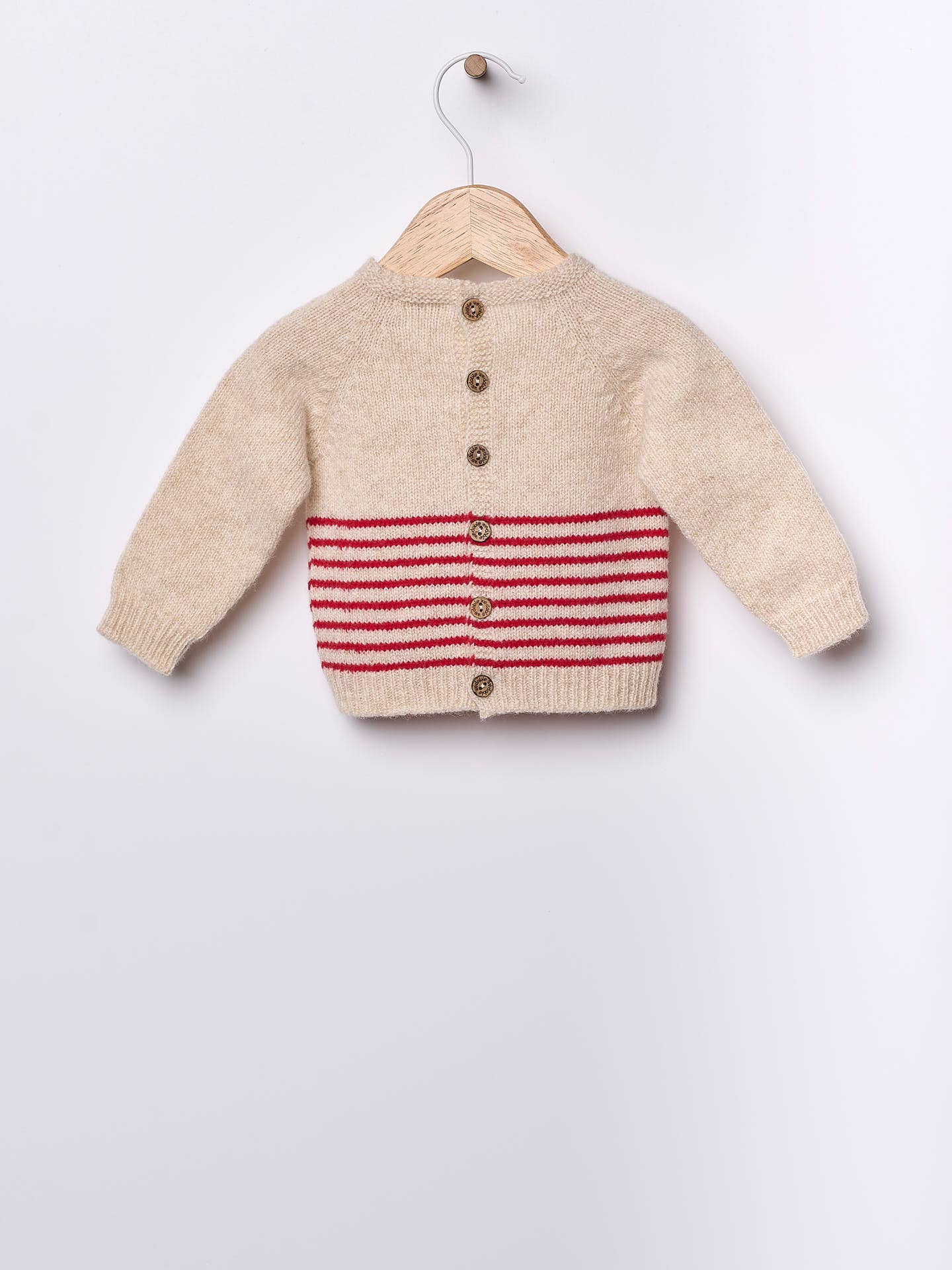 Baby Sweater knitted in merino wool | SNOWFLAKE | Merino Wool