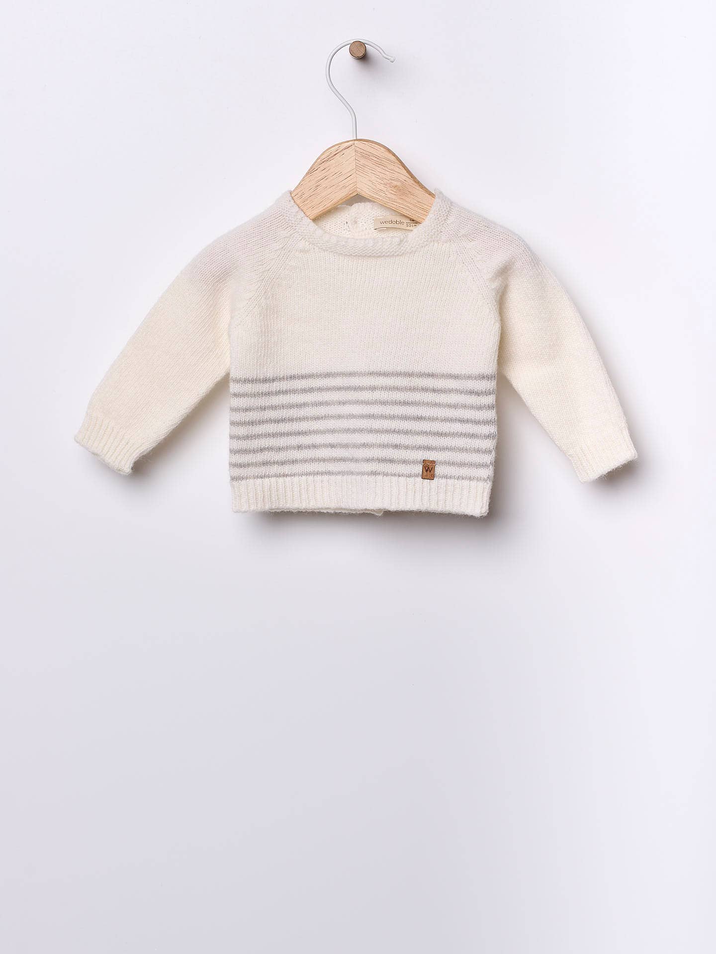 Baby Sweater knitted in merino wool | SNOWFLAKE | Merino Wool