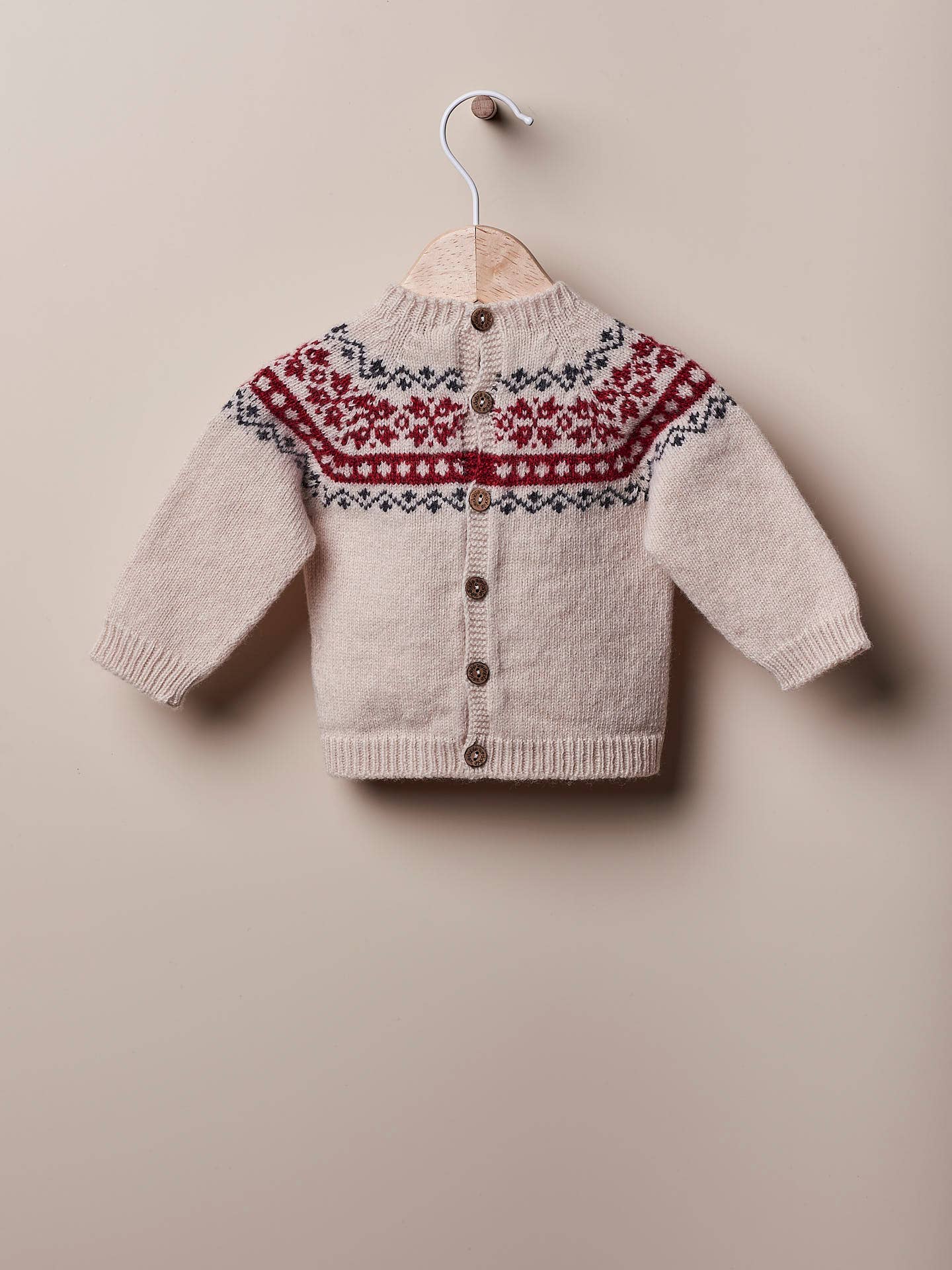 Baby Knitted Christmas sweater with jacquard | Merino Wool |