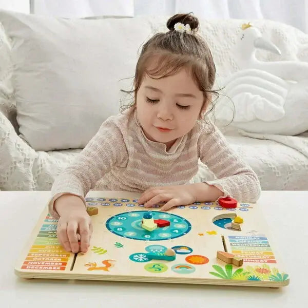 Classic World Forest Calendar FSC Wooden Educational