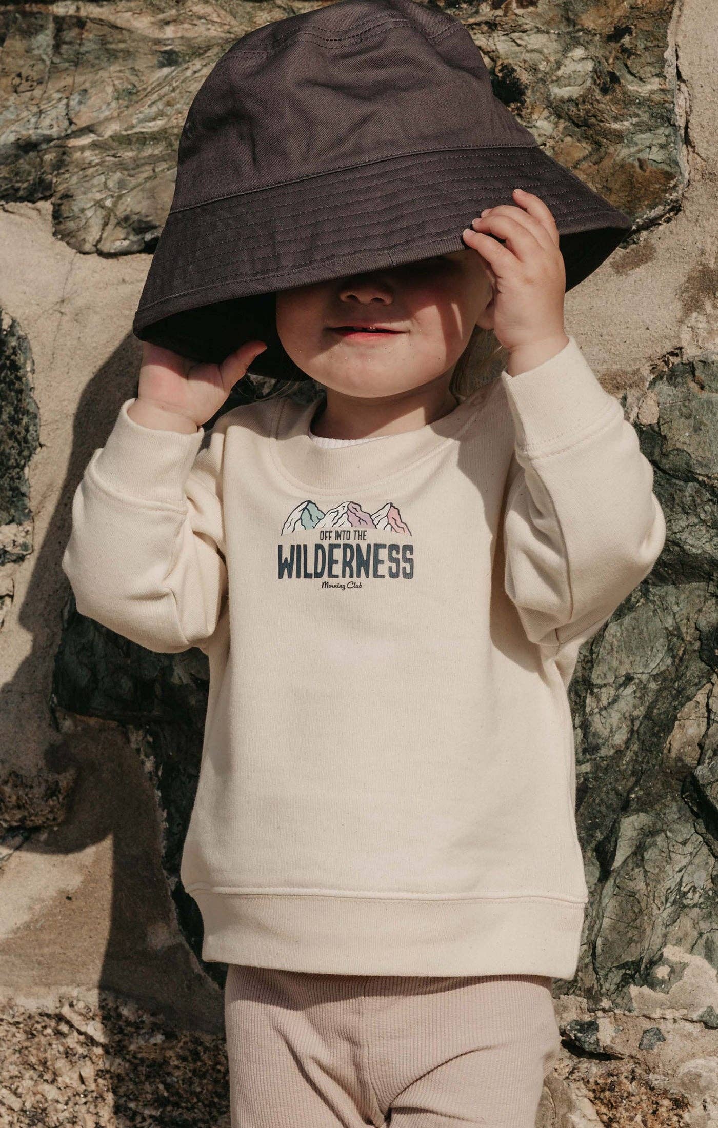 Childrens Sweatshirt - Morning Club Clothing - Into The Wilderness Organic Cotton