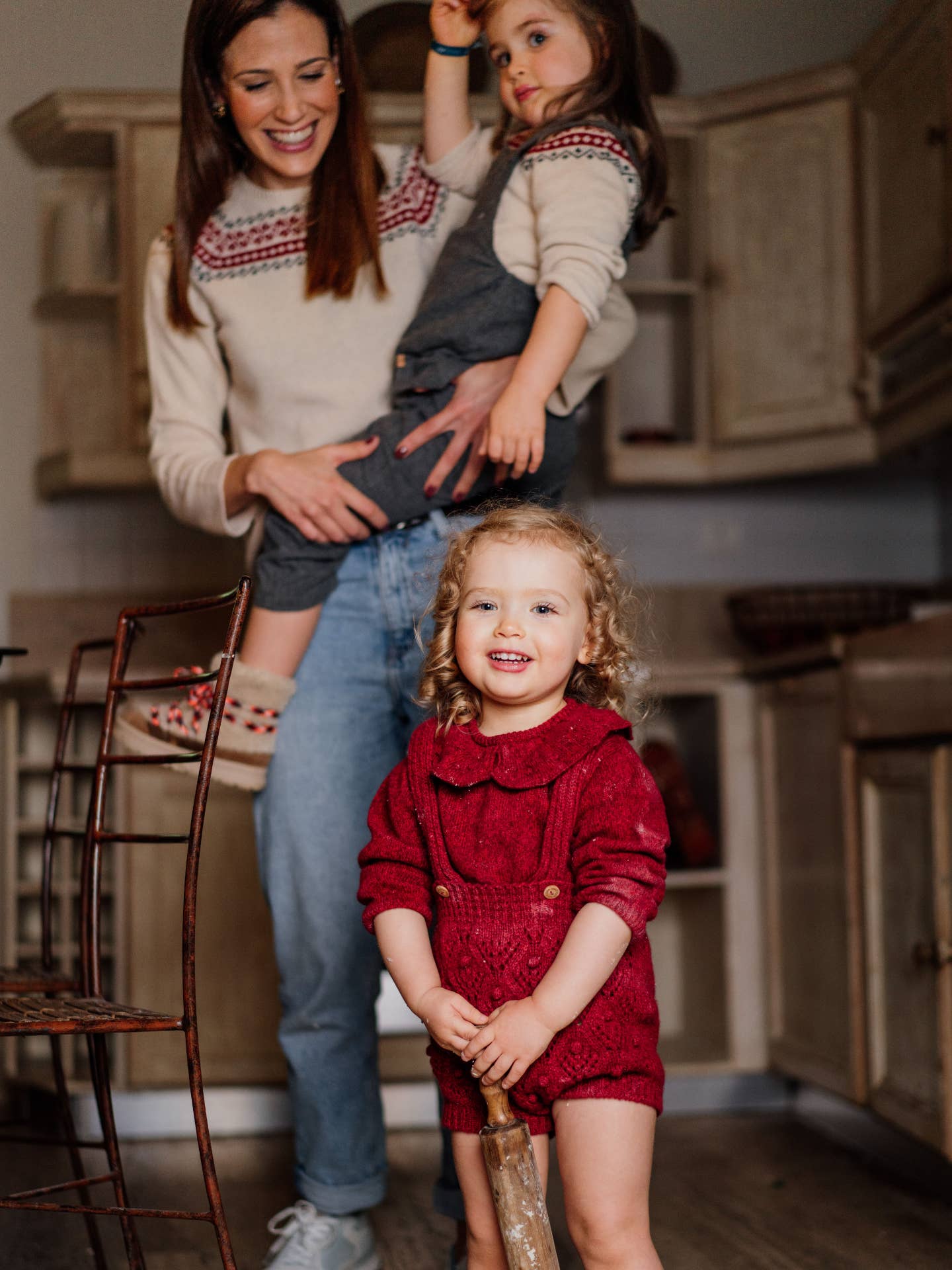 Baby Knitted Christmas sweater with jacquard | Merino Wool |