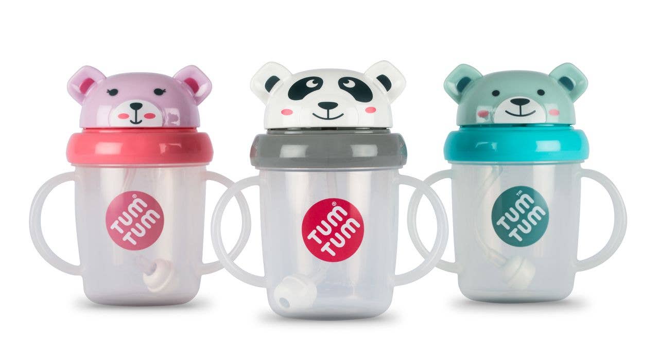 Hippychick - Tum Tum Pip Panda Tippy Up Cup Black and White