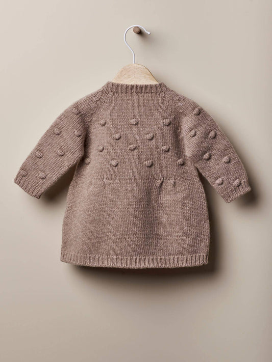 Baby Knitted Dress  in wool | Merino Wool