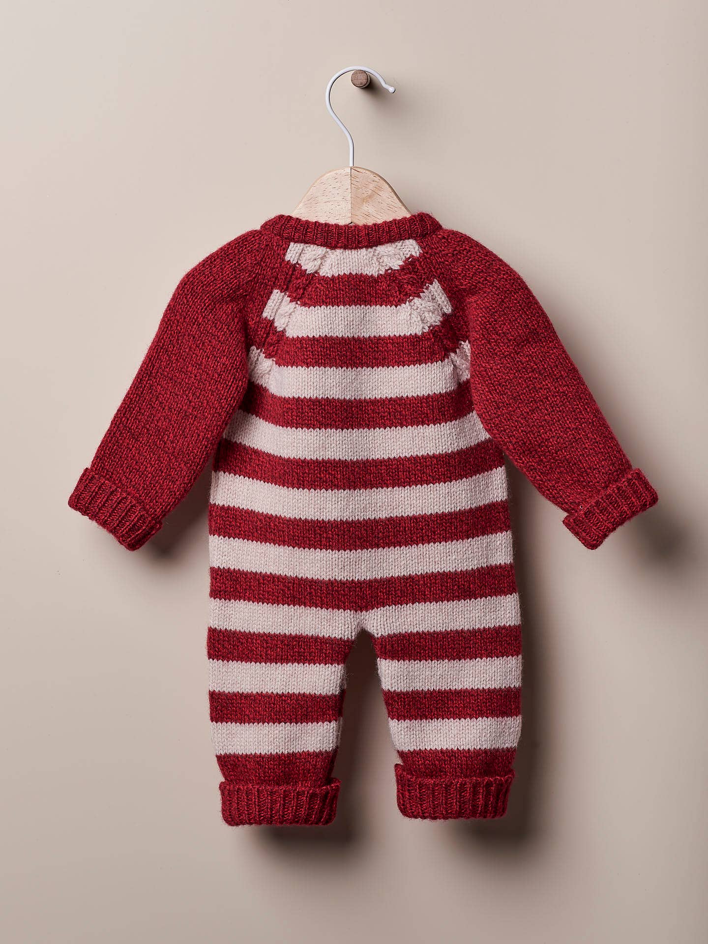 Baby Knitted Jumpsuit in wool and cashmere blend | CHRISTMAS TIME |
