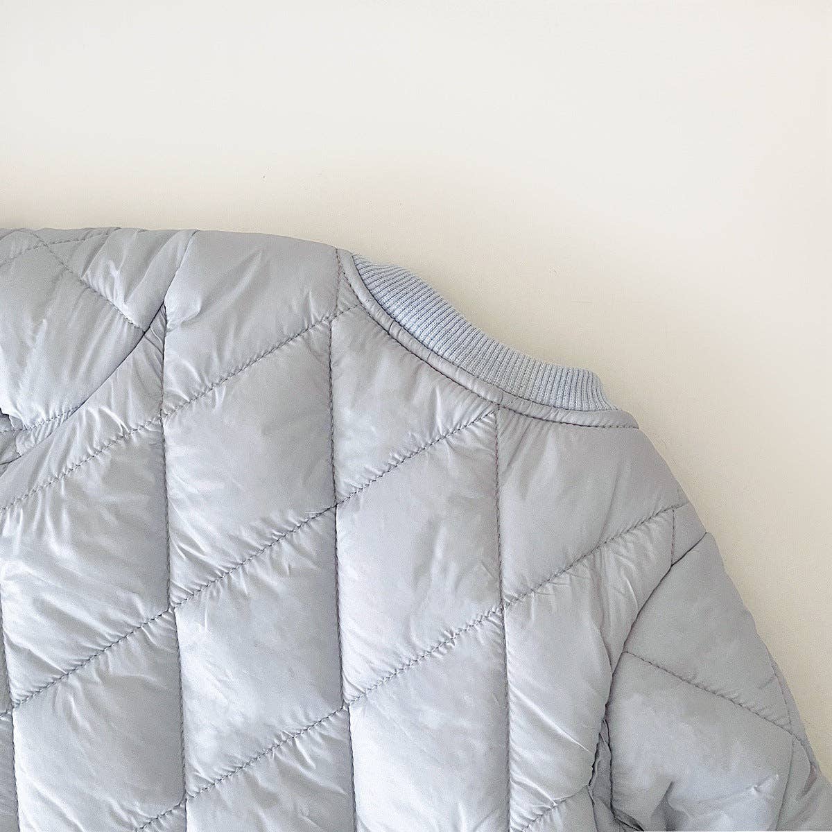 Baby Solid Color Quilted Long Sleeve Jumpsuit