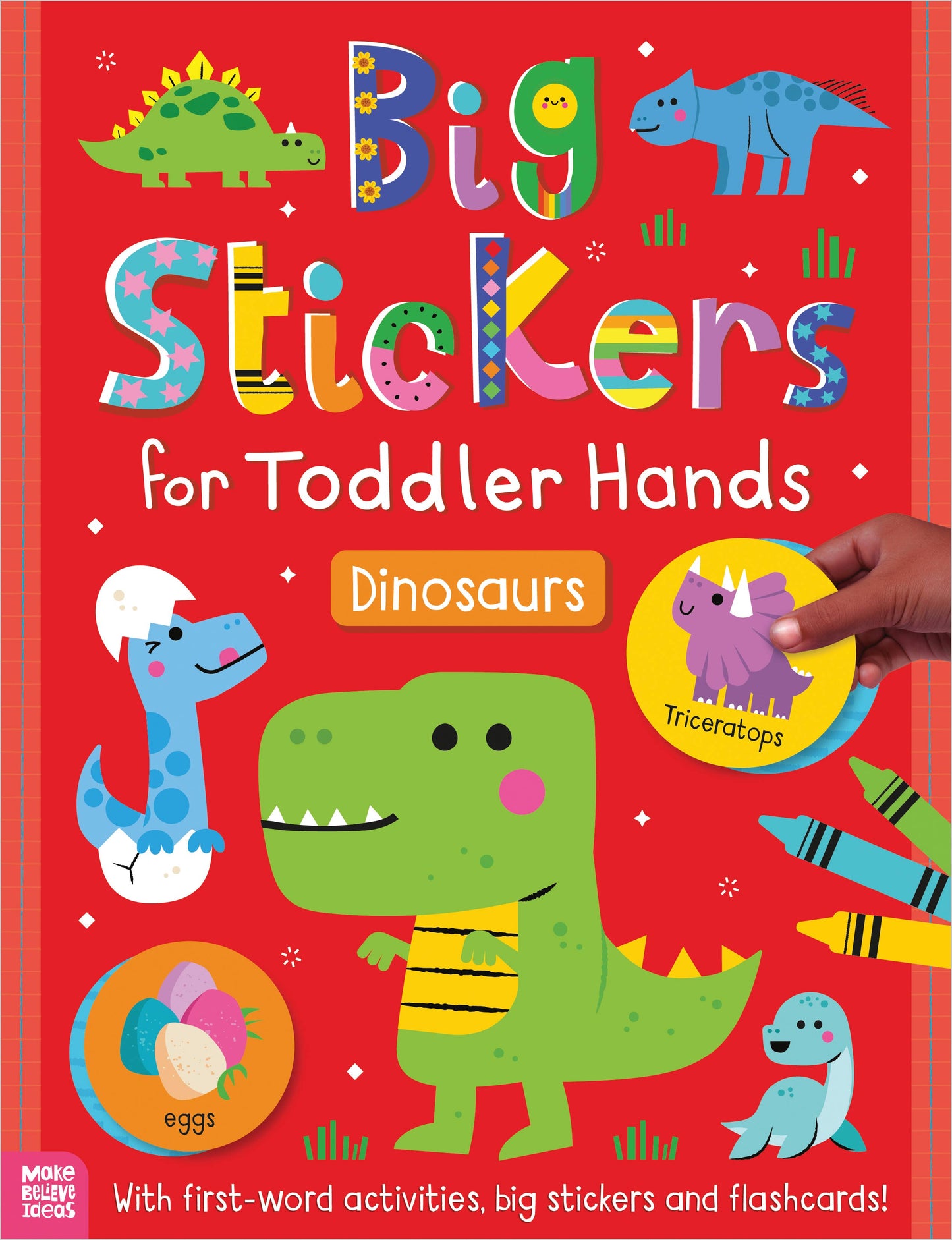 Make Believe Ideas - Big Stickers for Toddler Hands: Dinosaurs