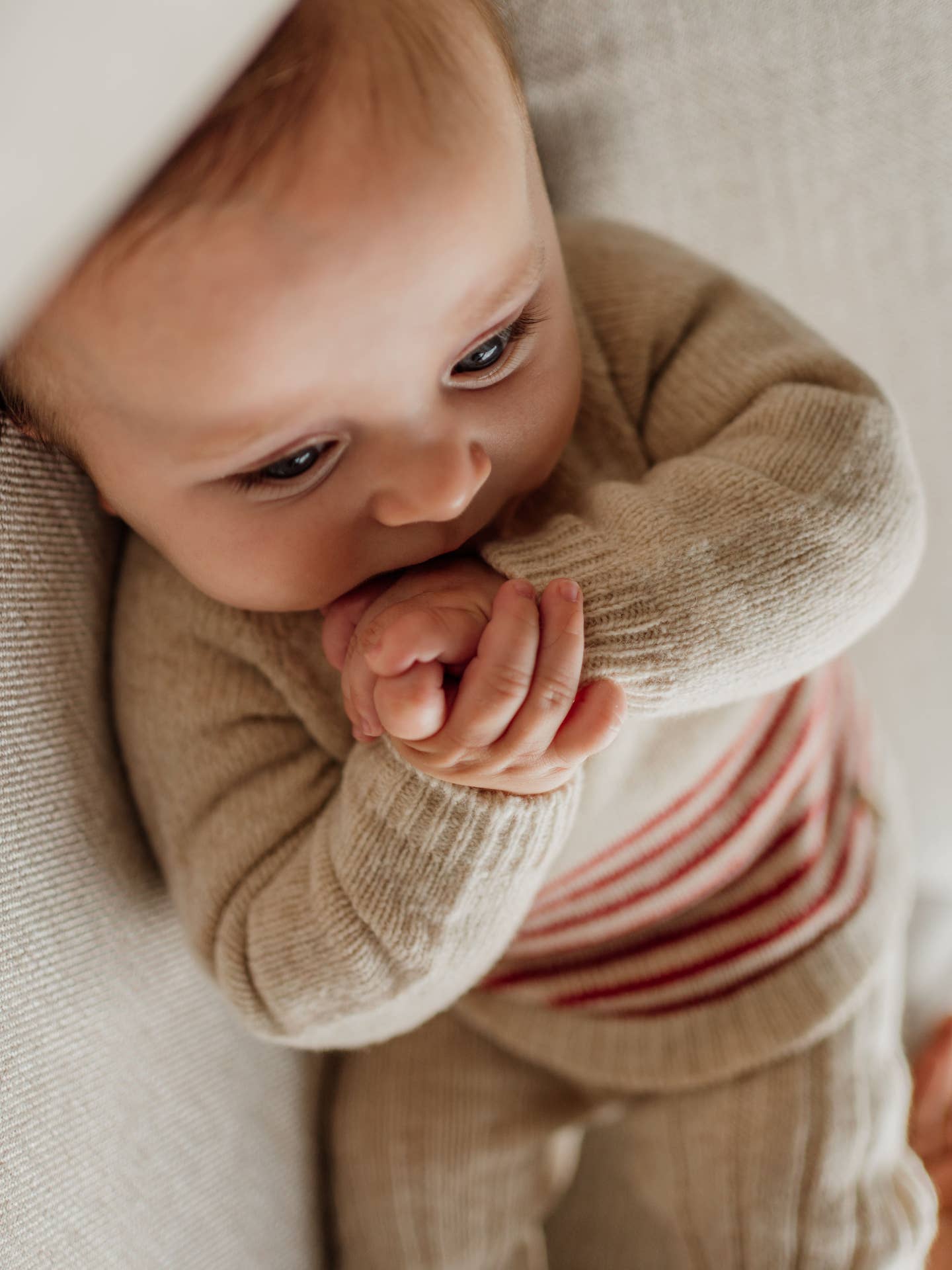 Baby Sweater knitted in merino wool | SNOWFLAKE | Merino Wool