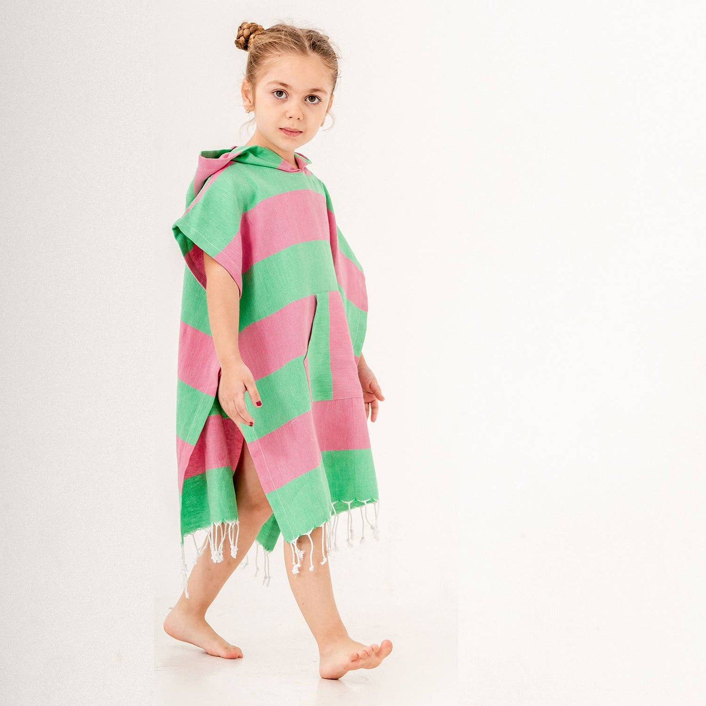 Kikoya - Kids Summer Hooded Poncho Changing Swimming Beach Baby Towel