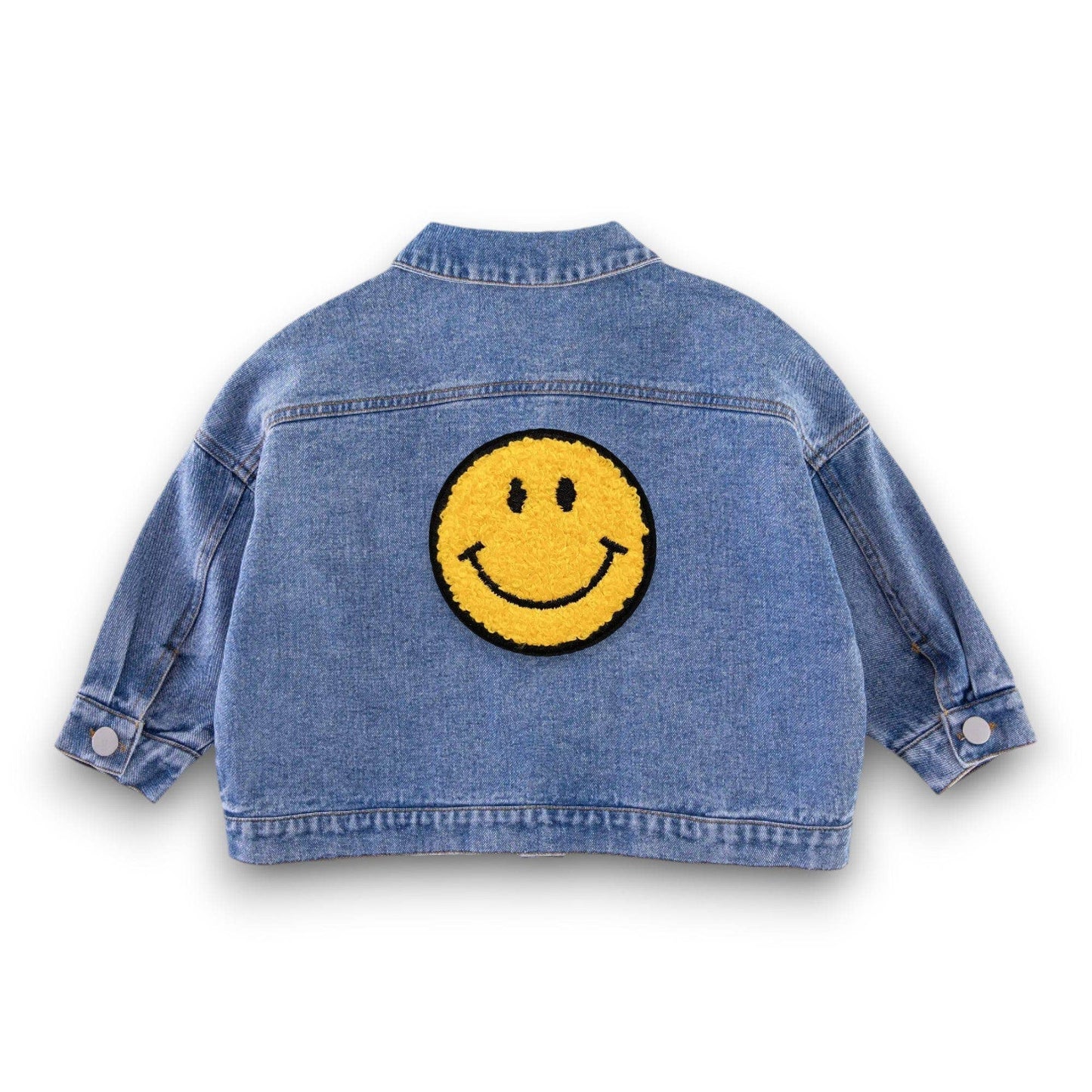 Best Day Ever Kids - Kids Happy Face Denim Jacket