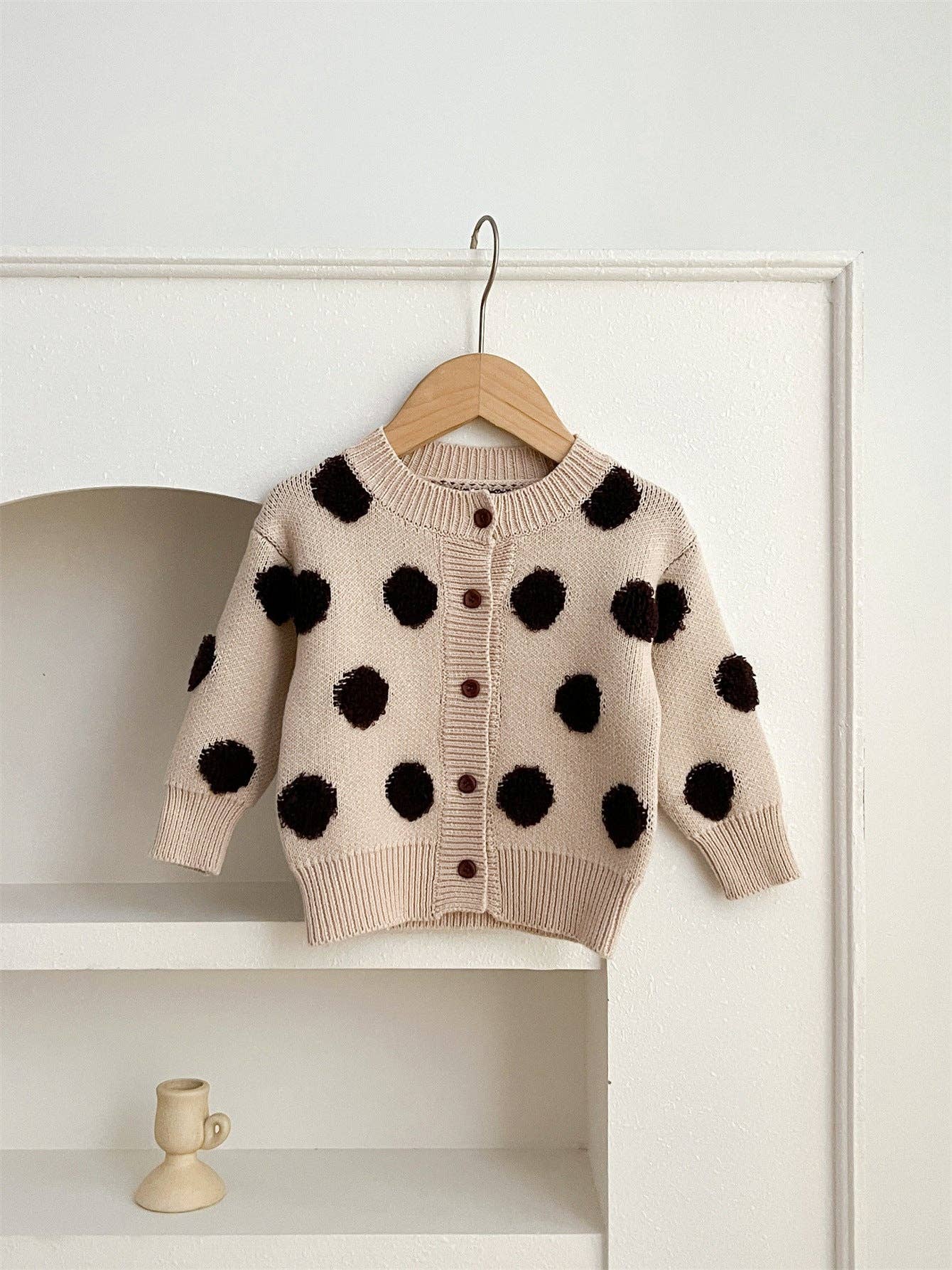 Children’s Polka Dot Knitted Cardigan