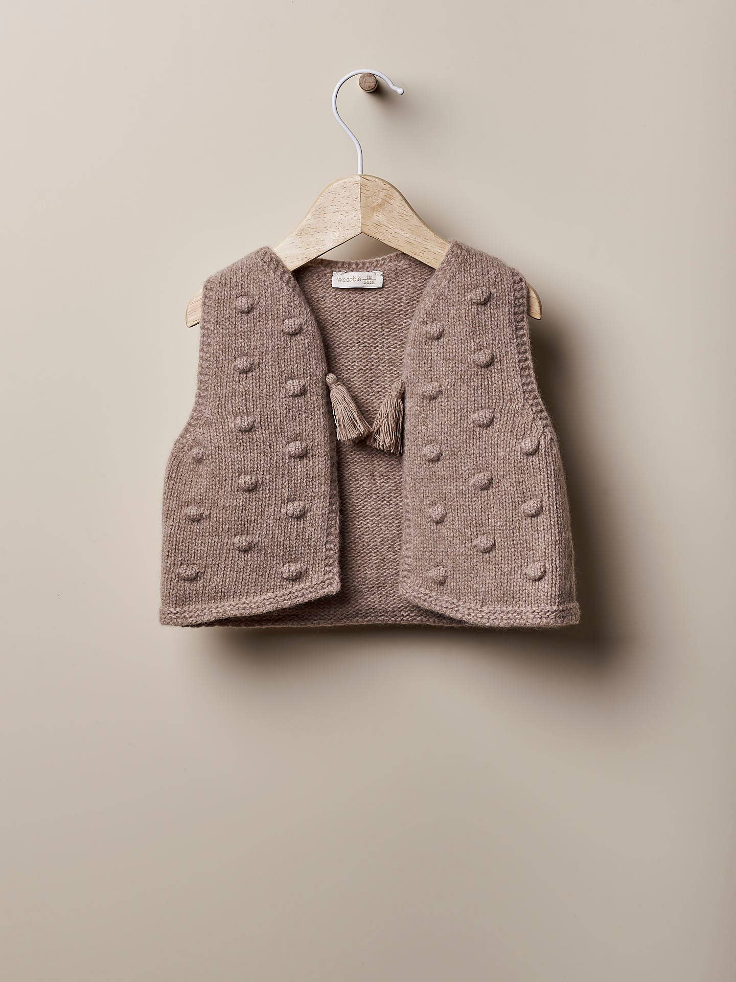 Baby Girl Knitted Vest | Merino Wool