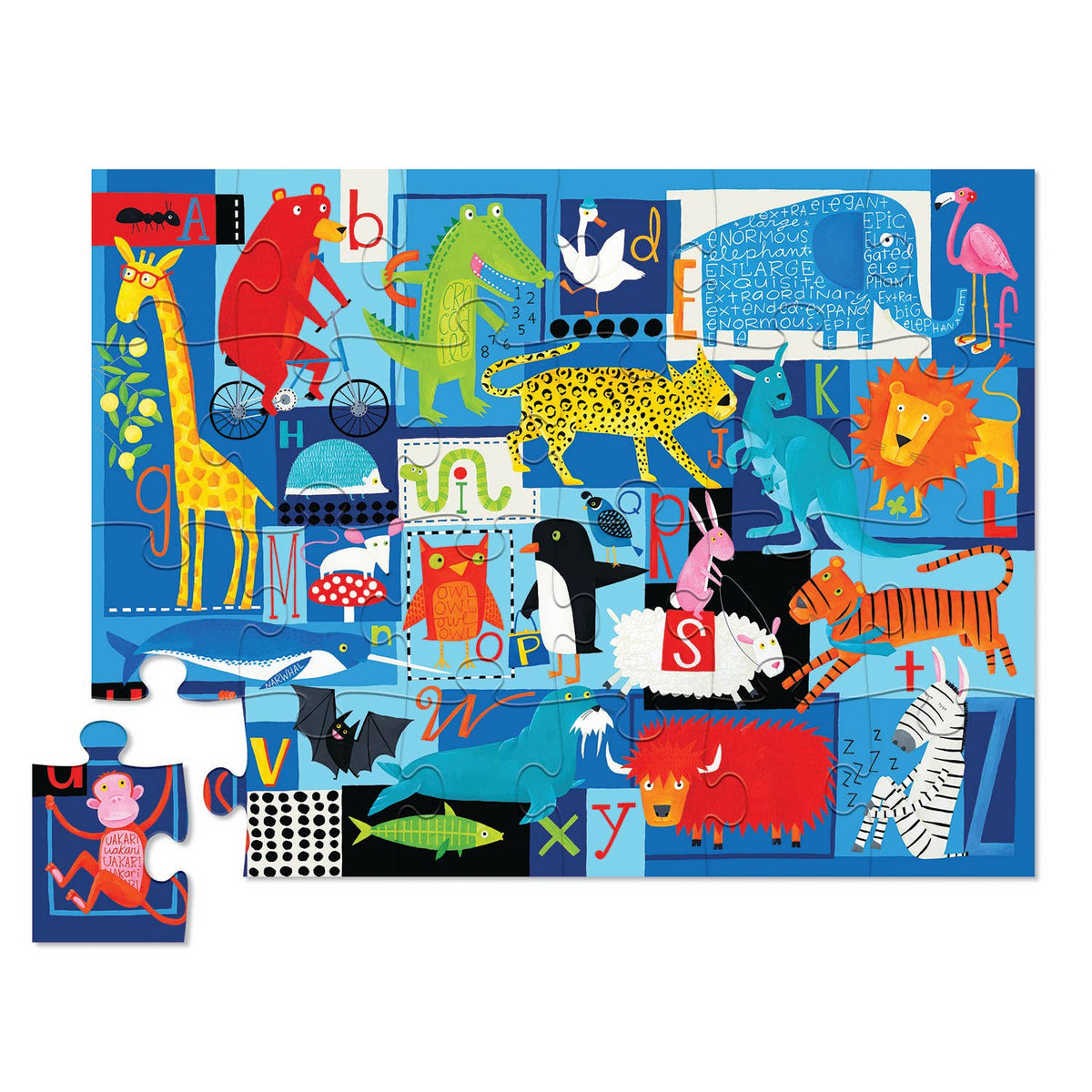 Crocodile Creek Animal ABC Floor Puzzle – 24-Piece In Case