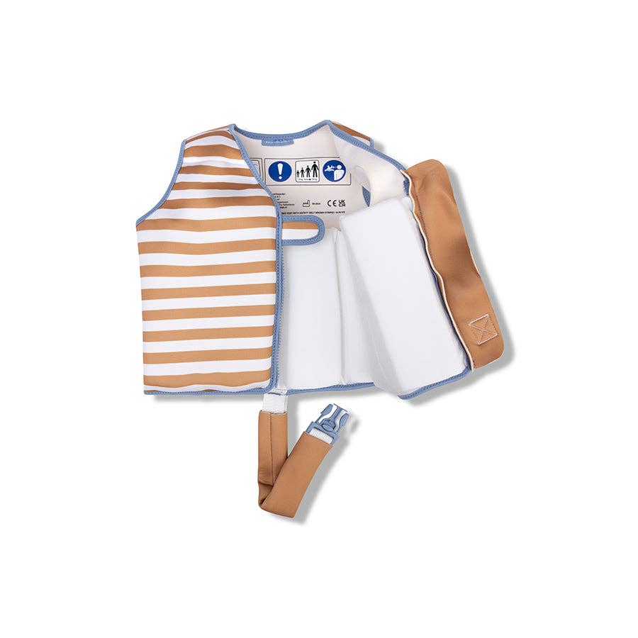 Swim Essentials - Swim Vest - Orange/White Stripe - 3-6 years