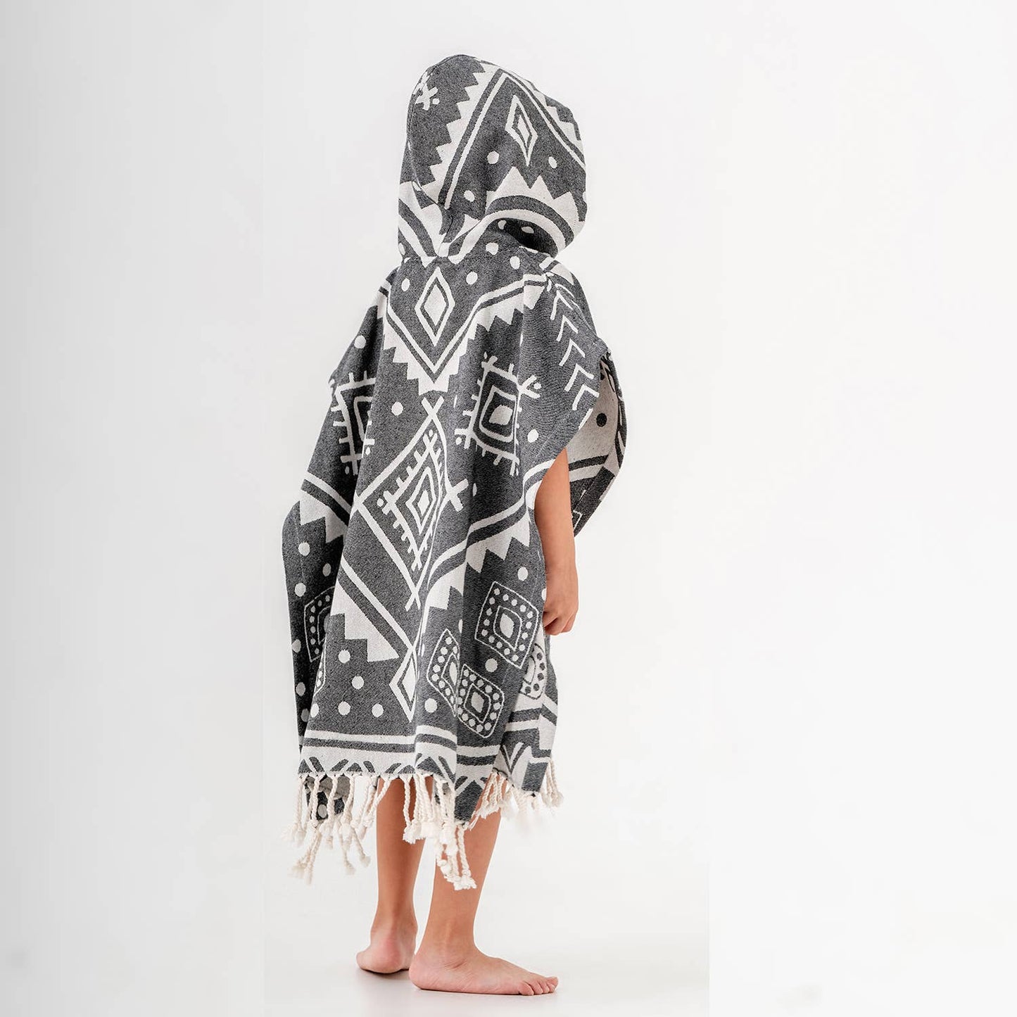 Kikoya - Kid Hooded Poncho Surf Changing Swimming Beach Towel Shower