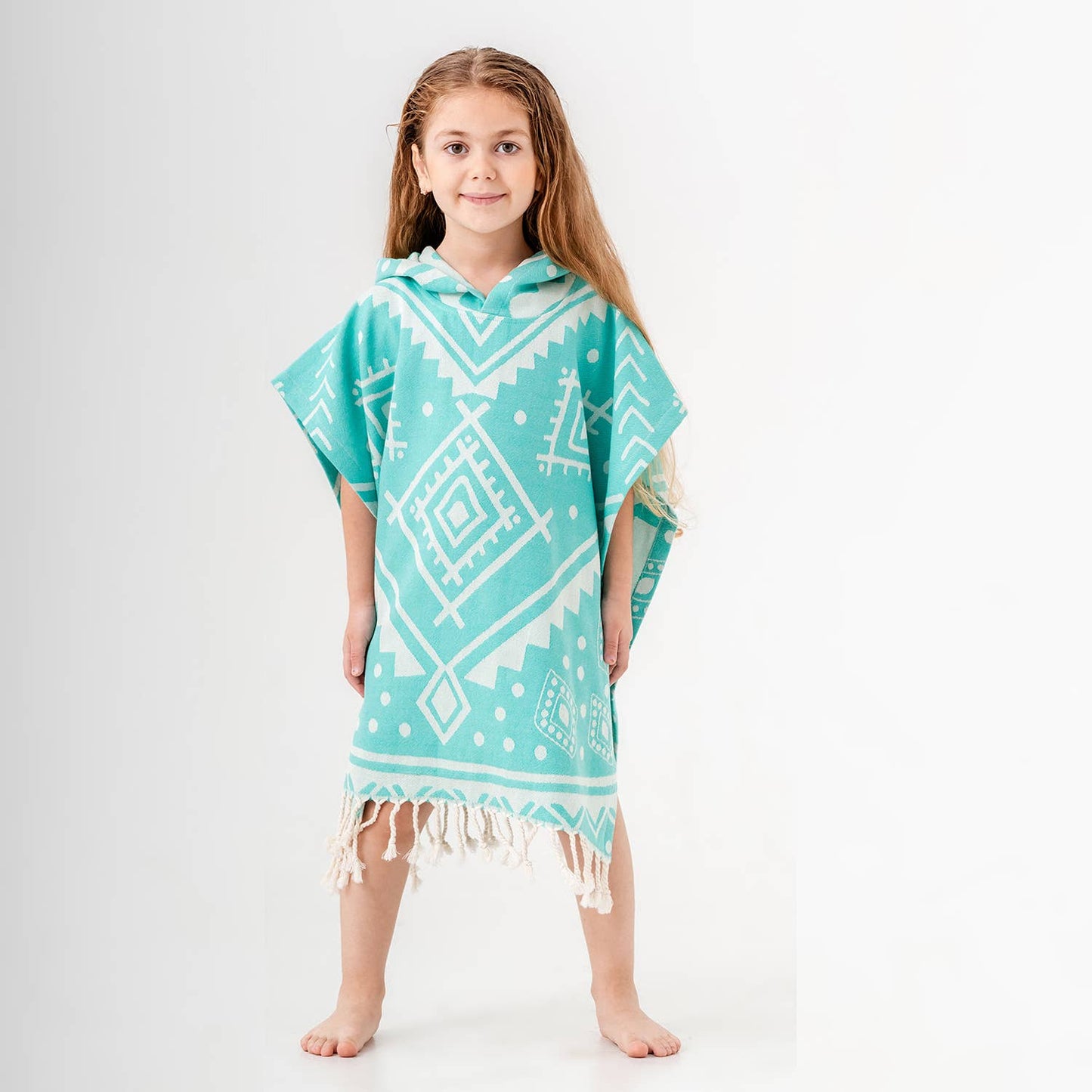 Kikoya - Kid Hooded Poncho Surf Changing Swimming Beach Towel Shower