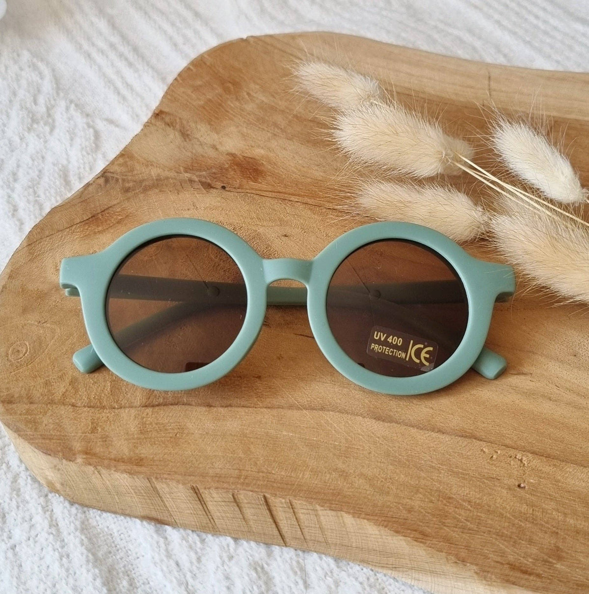 UV400 Round Sunglasses - Sage