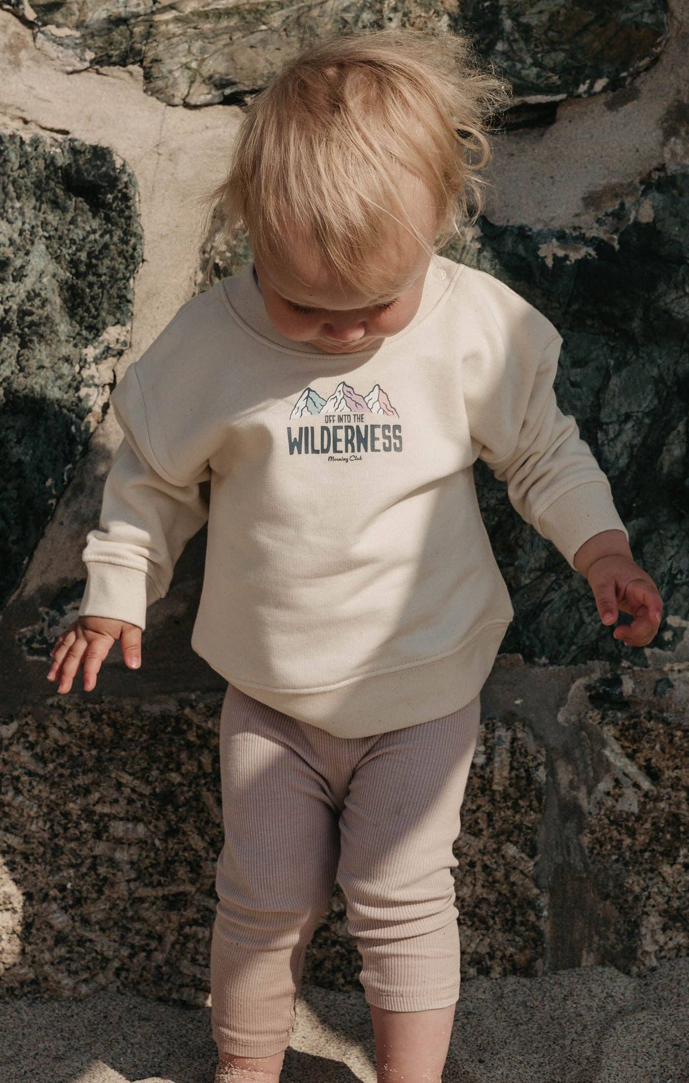 Childrens Sweatshirt - Morning Club Clothing - Into The Wilderness Organic Cotton