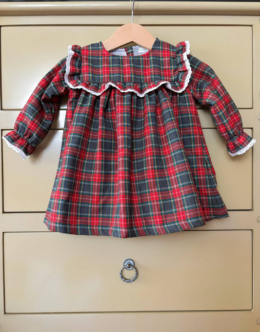 Baby & Child - Grey and Red Tartan Dress