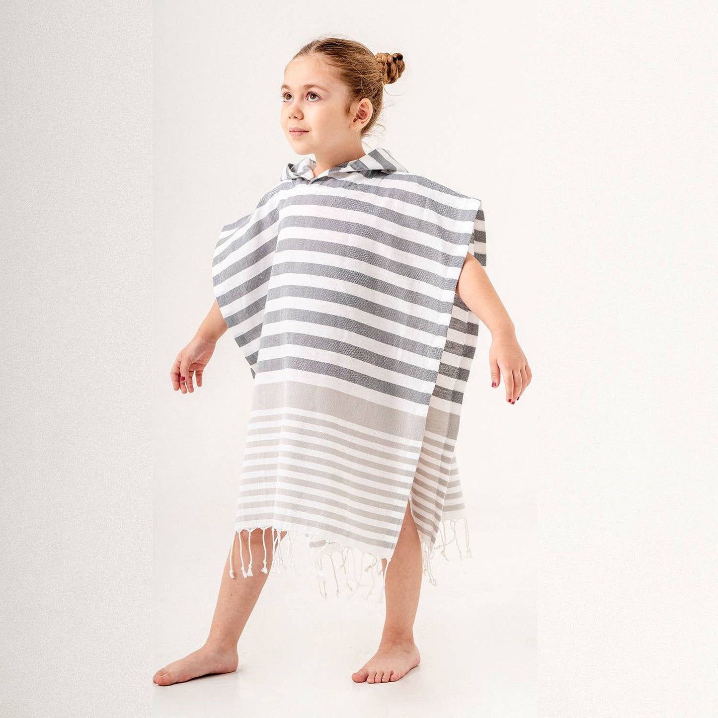 Kikoya - Hooded Poncho Surf Changing Swimming Beach Towel Turkish Cot