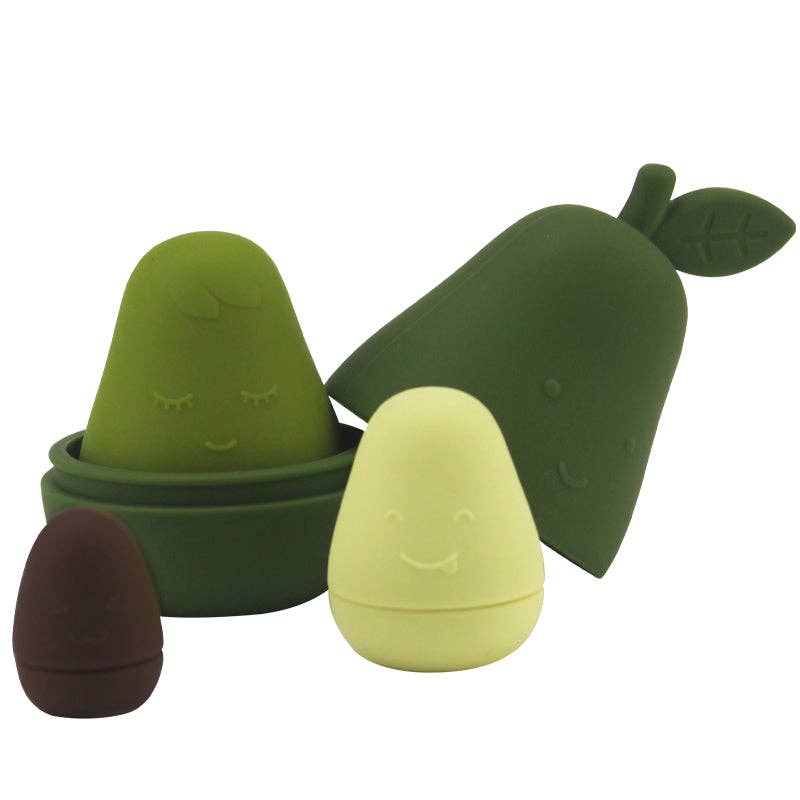 Baby Nesting Toy - Silicone Avocado