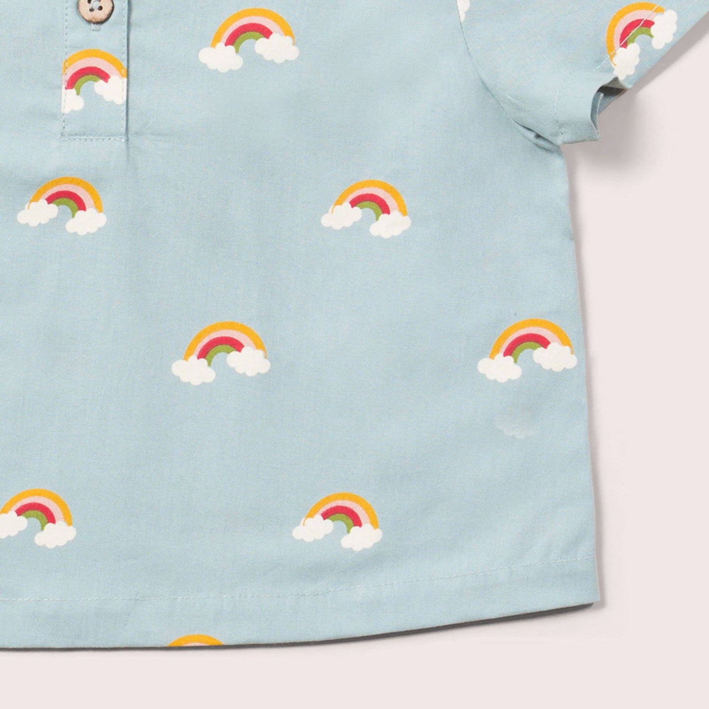 Child - Little Green Radicals - Over The Rainbow Loose Short Sleeve Henley Top