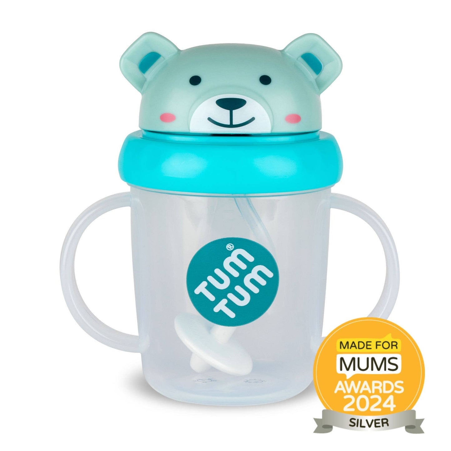Hippychick - Tum Tum Tippy Up Cup - Boris Bear with Weighted Straw 200ml