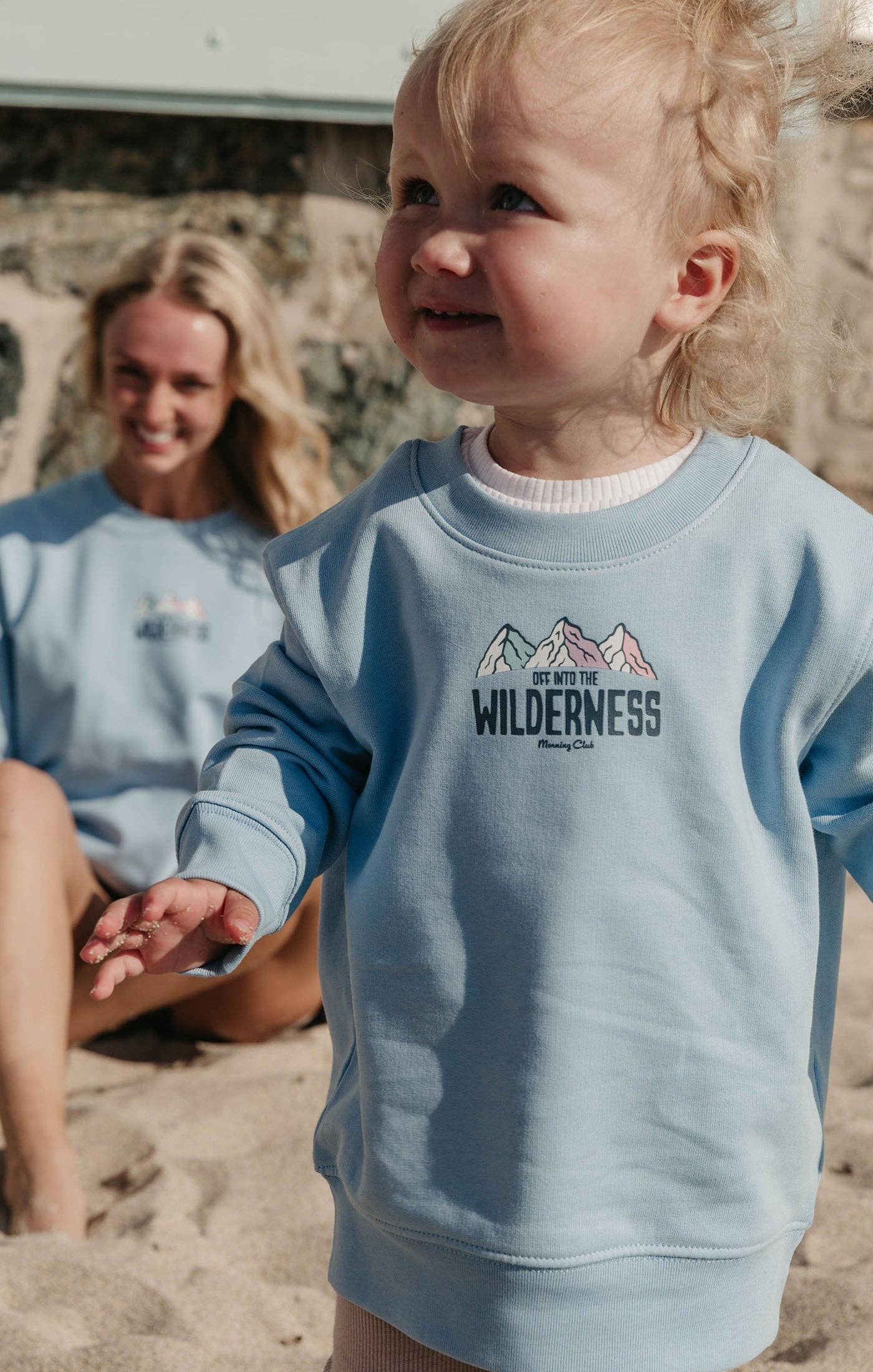 Childrens Sweatshirt - Morning Club Clothing - Into The Wilderness Organic Cotton