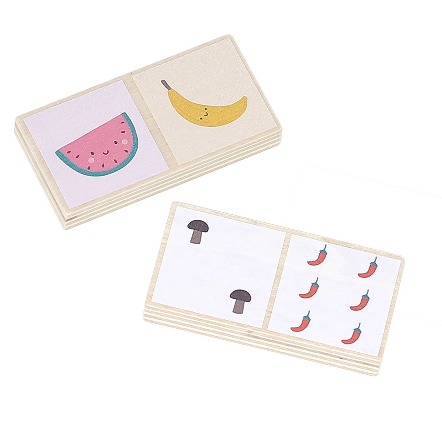 Vilac Fruits Vegetables Dominoes Wooden Matching & Learning