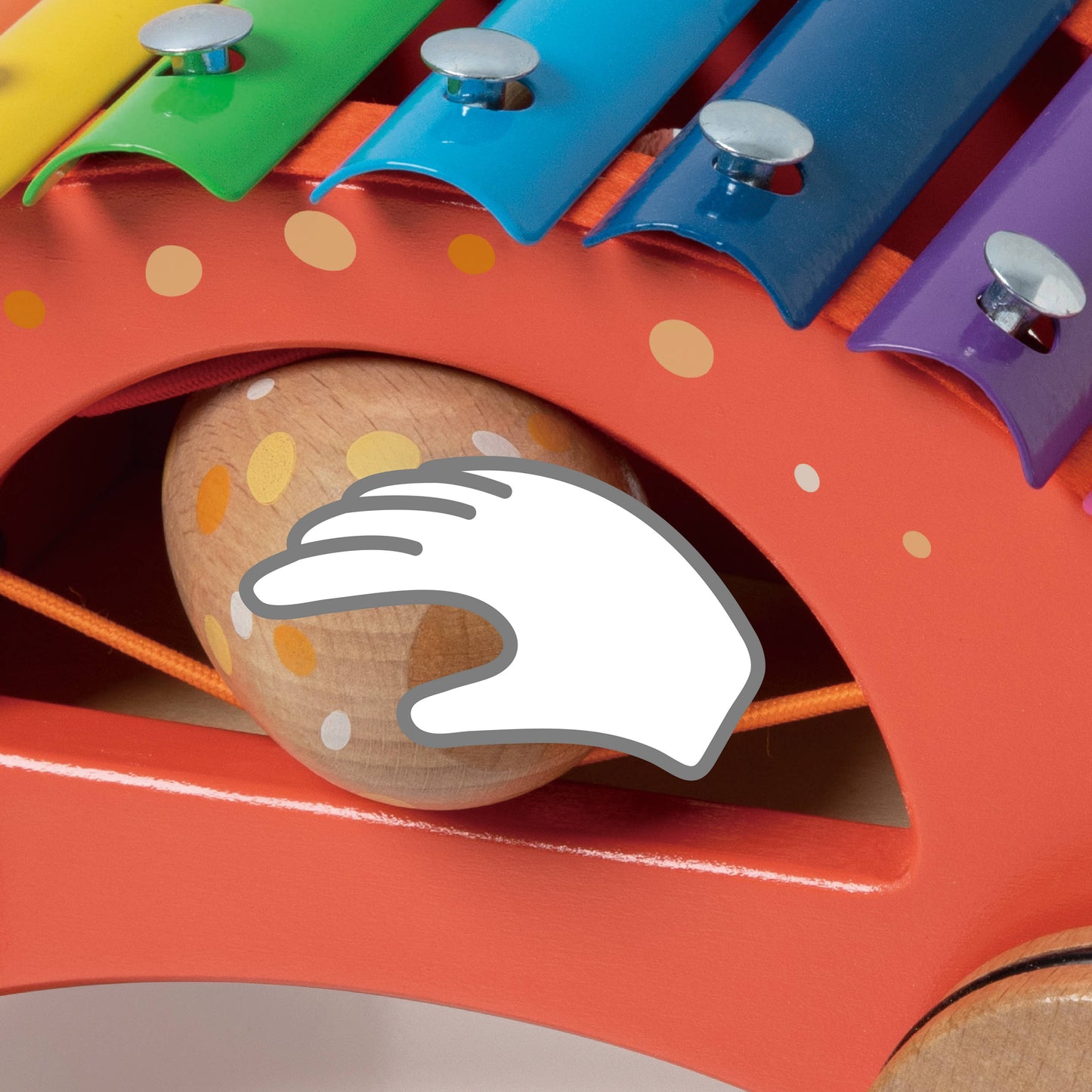 Hippychick - Classic World Wooden Dinosaur Xylophone and Pull Along