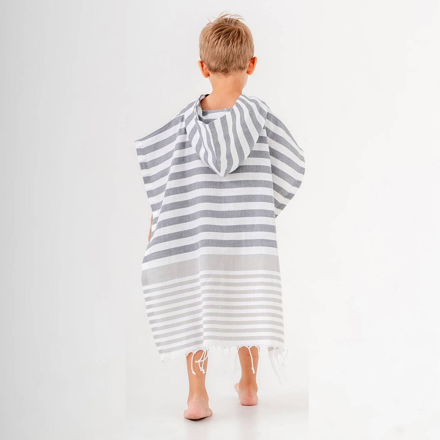 Kikoya - Hooded Poncho Surf Changing Swimming Beach Towel Turkish Cot