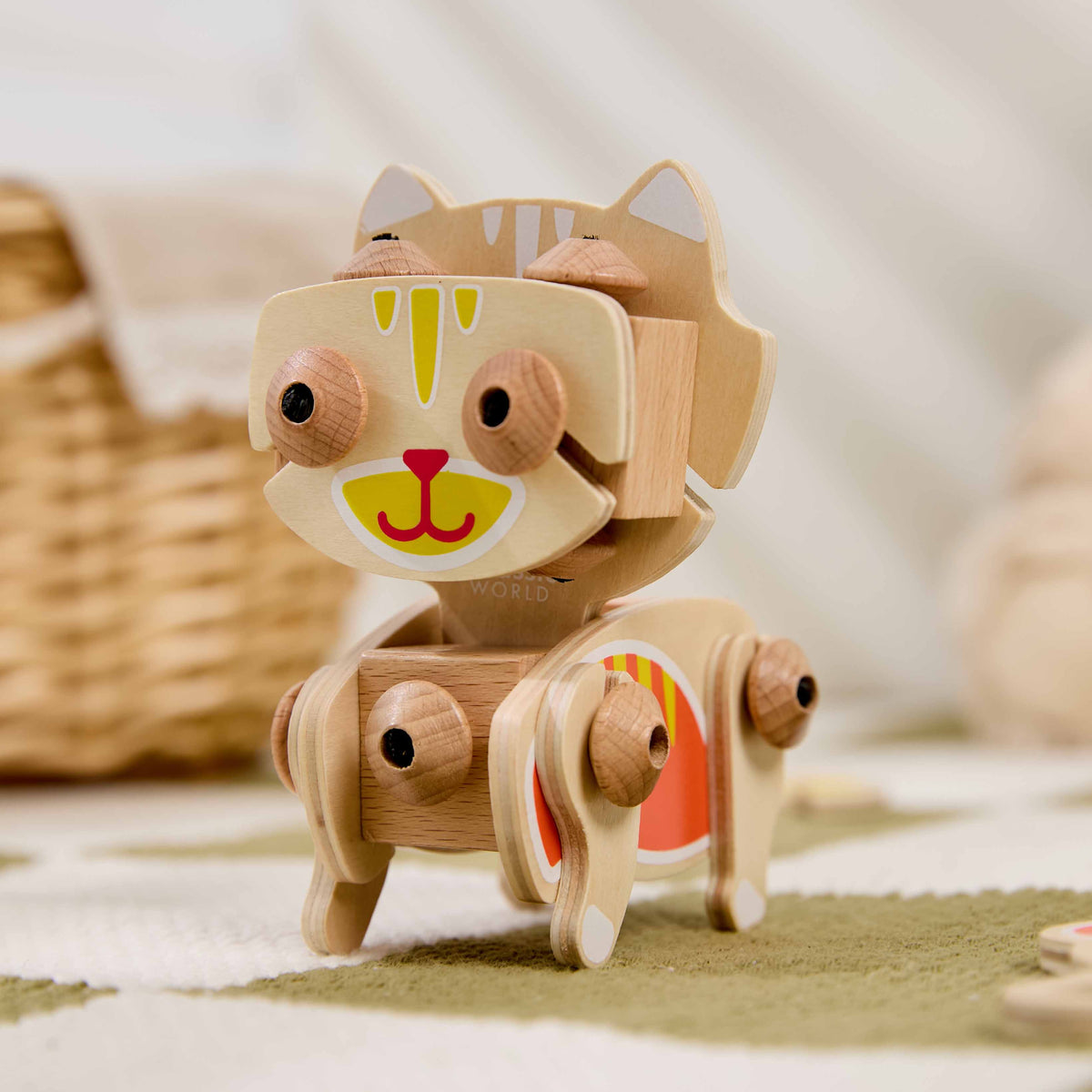 Classic World Flexi Animals Wooden Construction Animal Toy