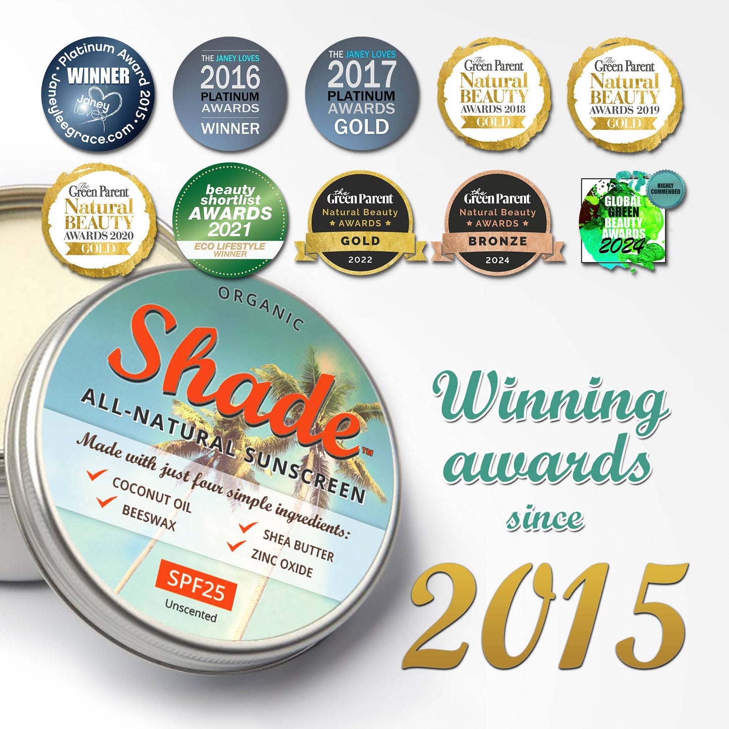 Not the Norm Natural Alternatives - Shade All-Natural Sunscreen | SPF25 | Unscented | 100ml
