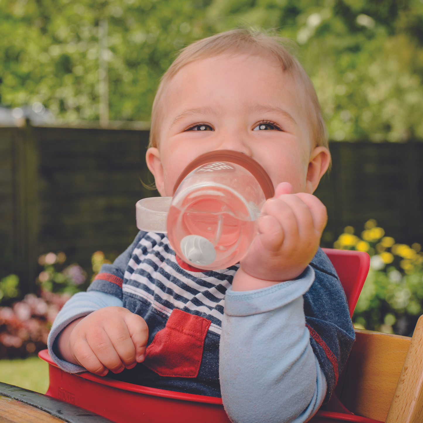 Hippychick - Tum Tum Tippy Up Cup - Fergus Fox with  Weighted Straw 200ml