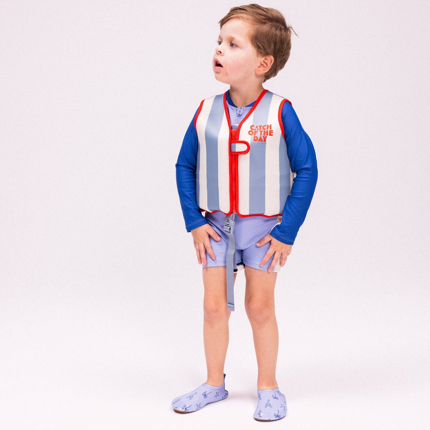 Swim Essentials - Swim Vest - Red/Blue - Catch Of The Day