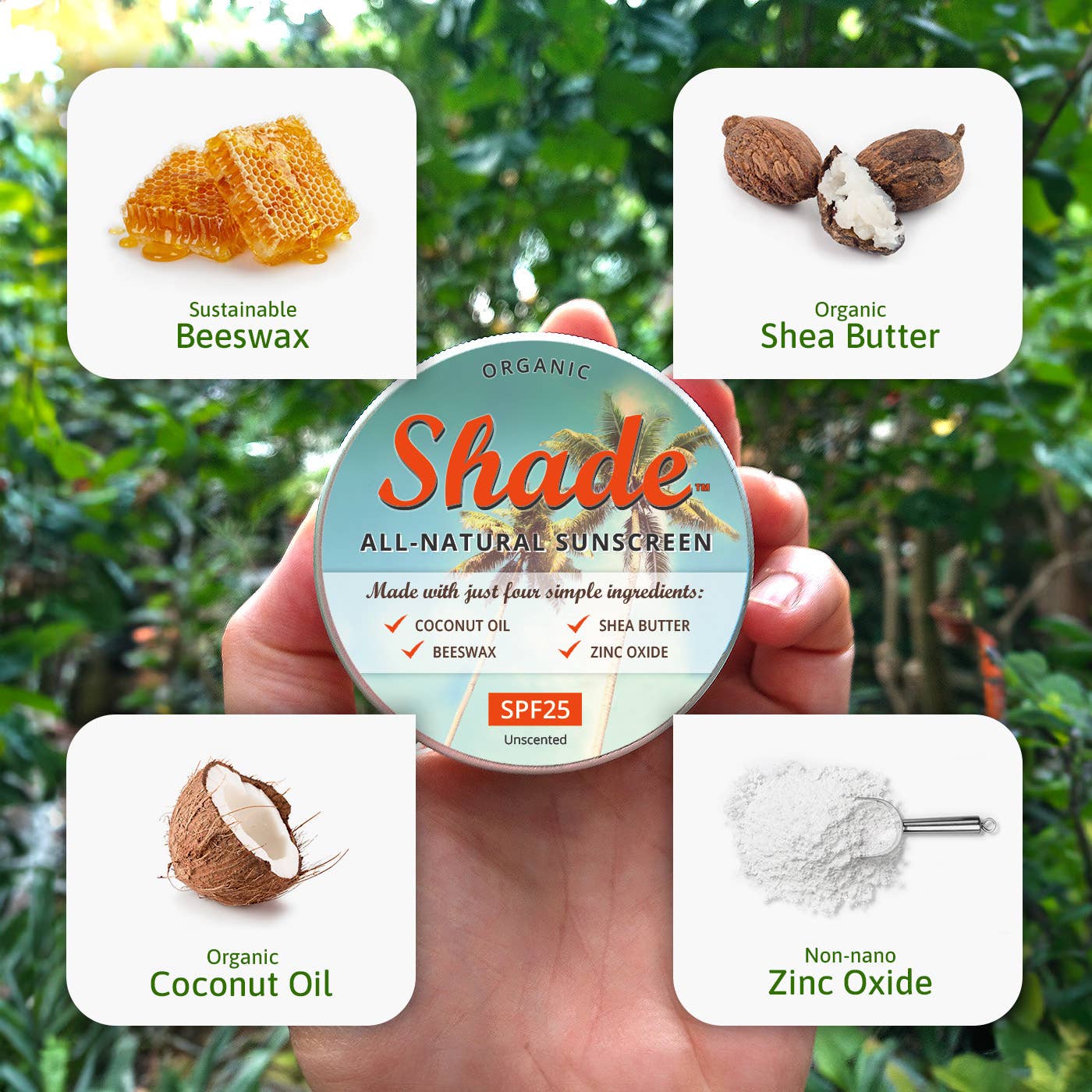 Not the Norm Natural Alternatives - Shade All-Natural Sunscreen | SPF25 | Unscented | 100ml