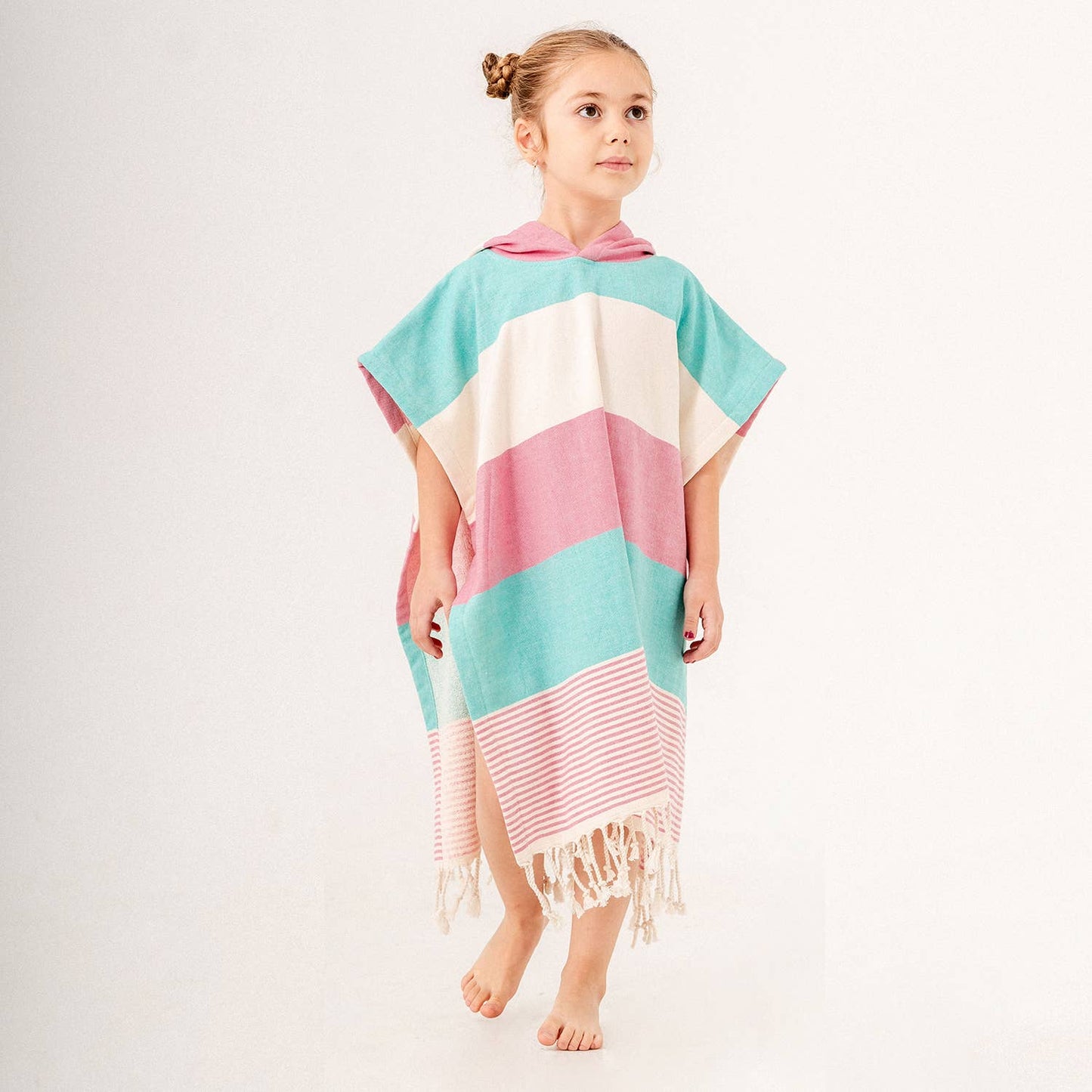 Kikoya - Hooded Poncho Surf Changing Swimming Beach Towel Terrybacked