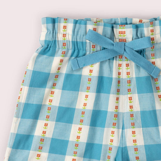Blue Flowers By The Sea Shorts - Little Green Radicals