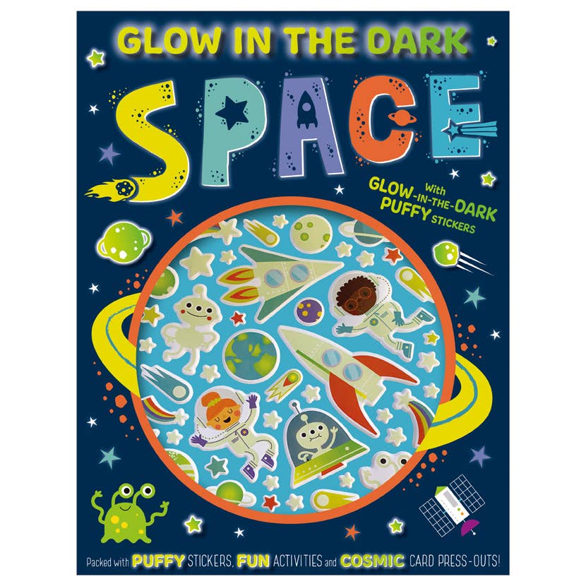 Make Believe Ideas - Puffy Stickers Glow in the Dark Space Activity Book