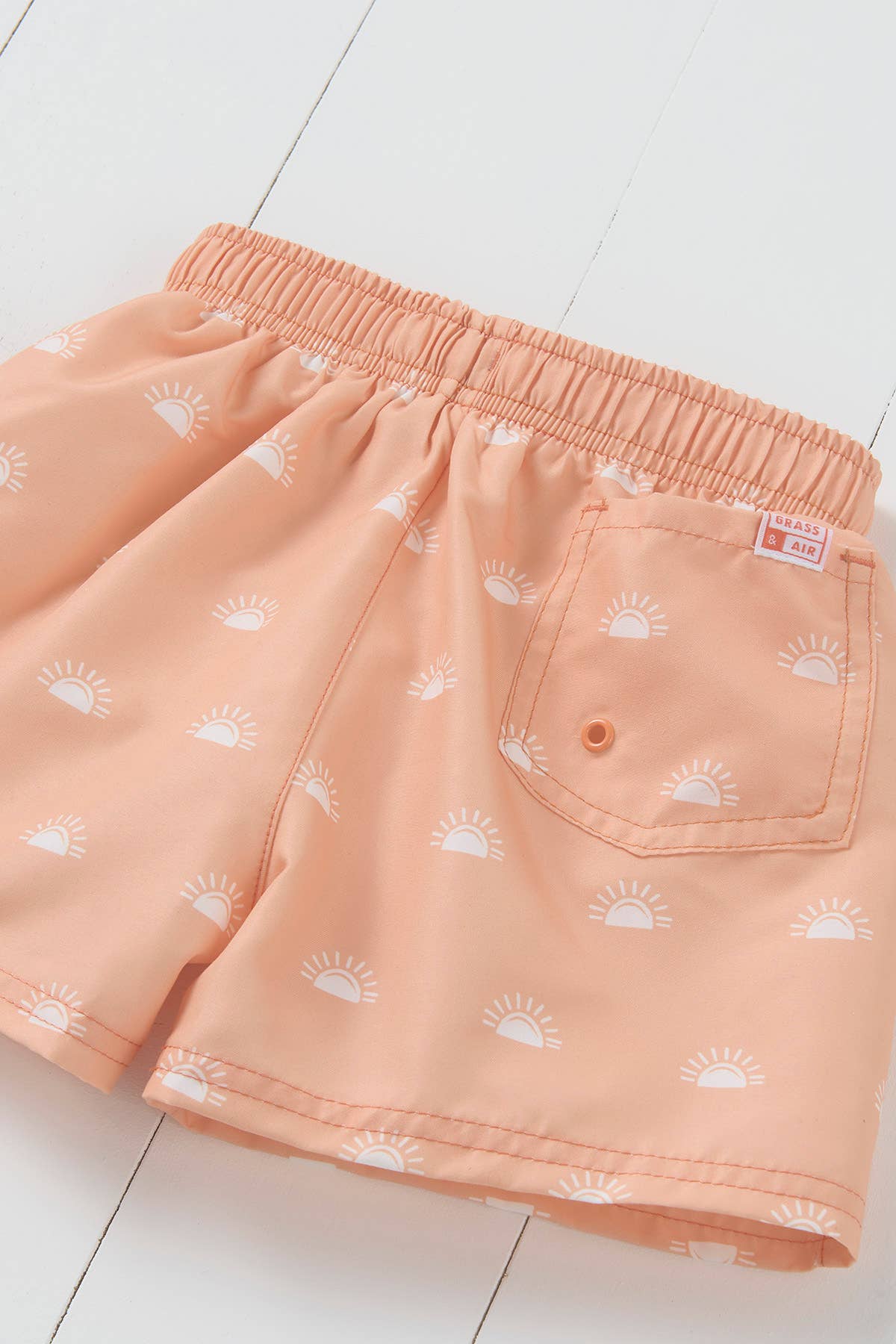 Grass & Air - Peach Swim Shorts