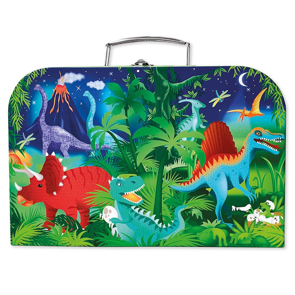 Inside Out Toys - Dino Adventure Travel Suitcase Multi Craft and Activity Set