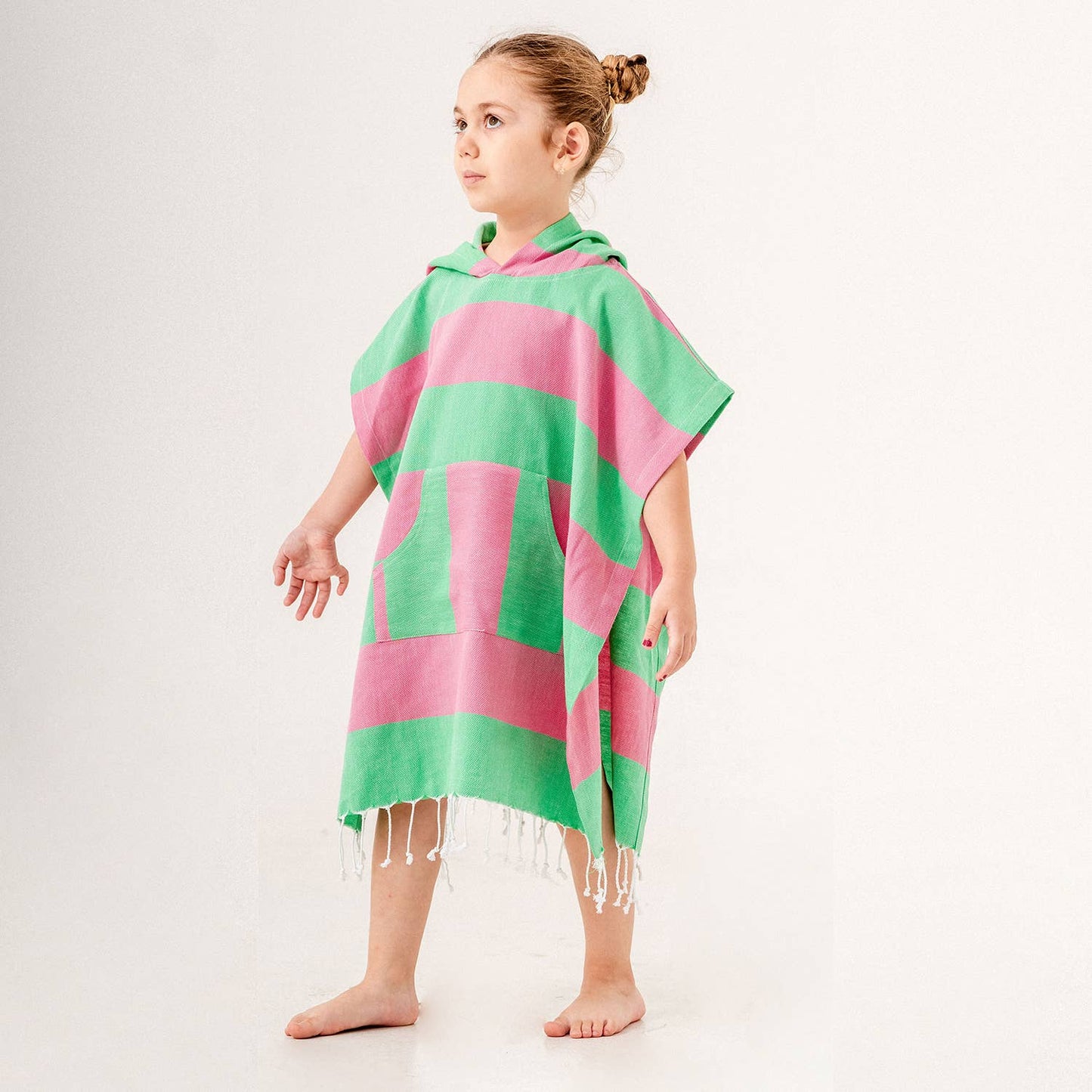 Kikoya - Kids Summer Hooded Poncho Changing Swimming Beach Baby Towel