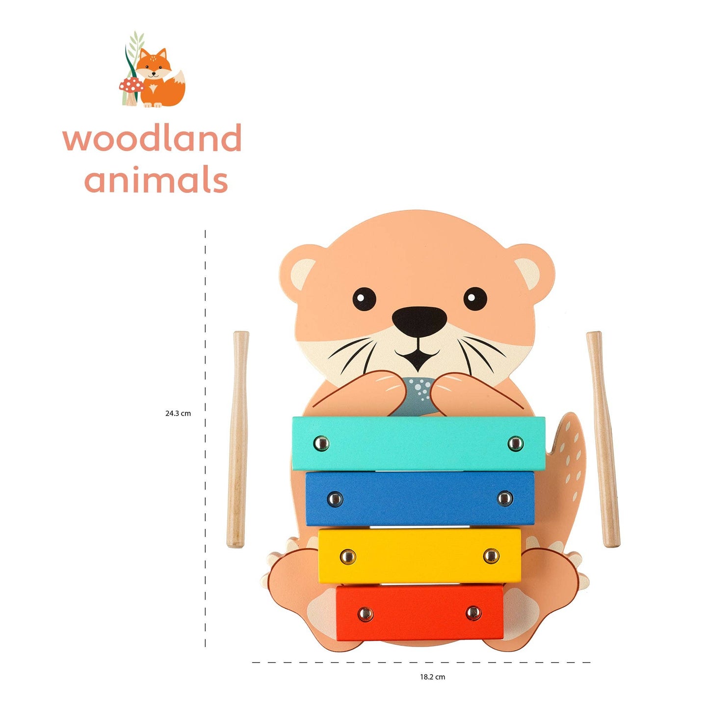 Woodland Otter Wooden Xylophone
