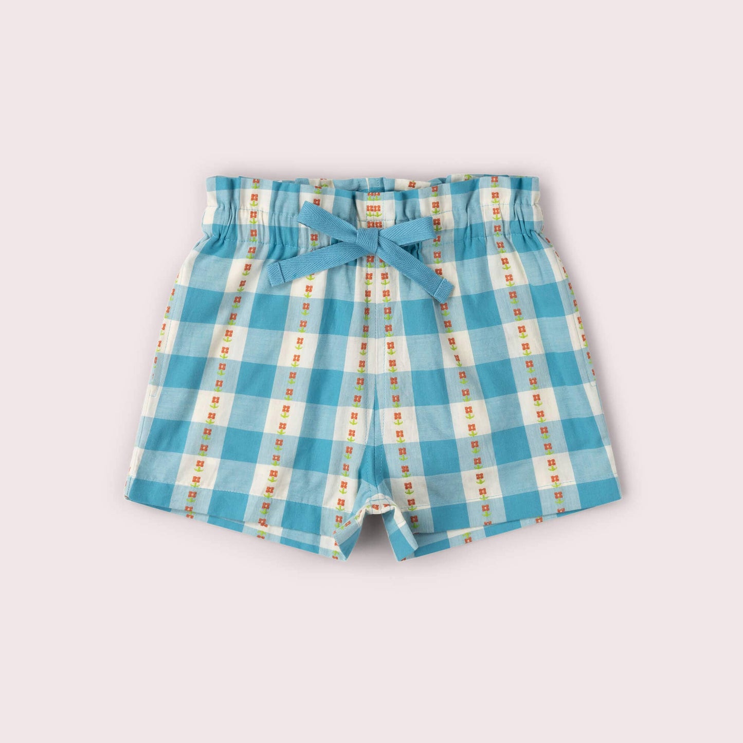 Blue Flowers By The Sea Shorts - Little Green Radicals